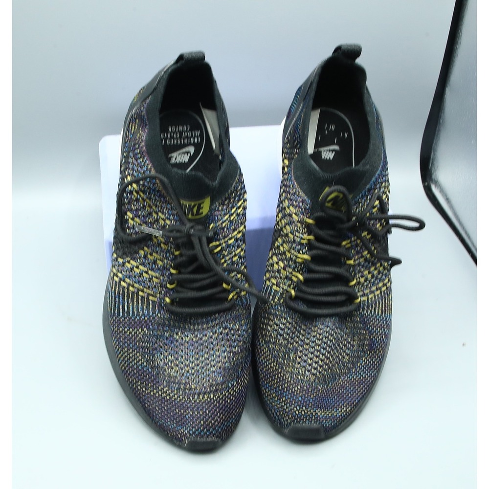 Nike Air Zoom Mariah Flyknit Racer Multicolor Black Yellow AA0521-003 Womens 9
